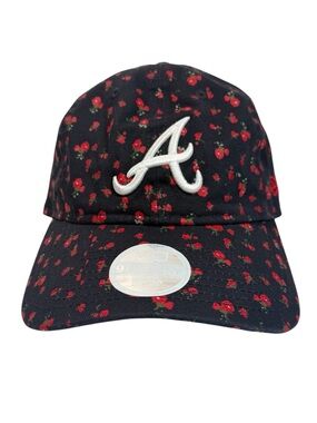 Atlanta Braves New Era Women’s Floral Black and Red Baseball Cap
Size 0
